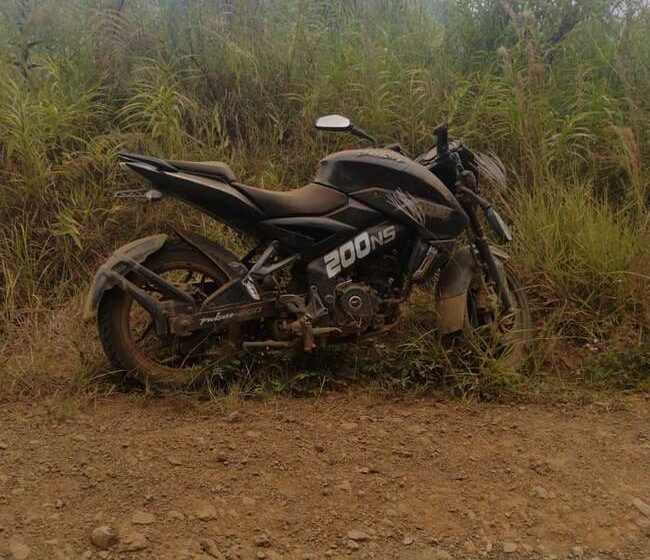 En Caloto, Cauca, motocicleta completa cuatro días abandonada entre la maraña