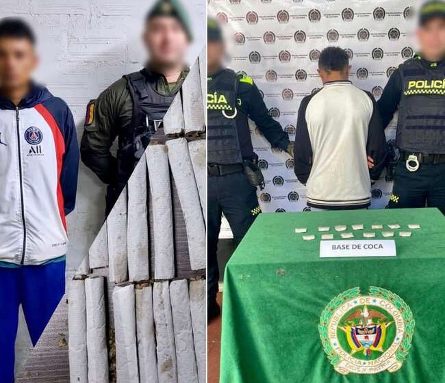 Popayán: capturados dos expendedores de alucinógenos