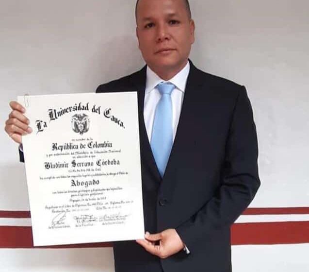 Bladimir Serrano Córdoba, abogado que tomó la decisión de poner fin a su vida