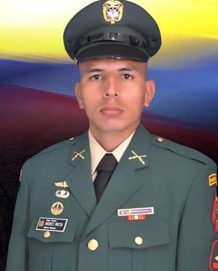 Andrés Mauricio Mota Meneses, el militar que murió en los combates de Argelia, Cauca