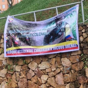 En López de Micay y Cali, disidentes de las Farc instalaron pancartas