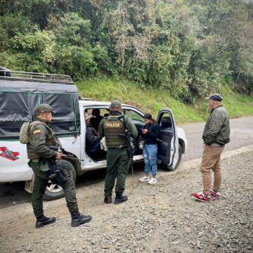 Policía realizó acciones de control y seguridad en el municipio de Puracé