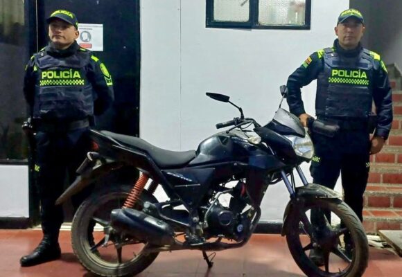 Autoridades policiales lograron la recuperación de una motocicleta hurtada en Timbío